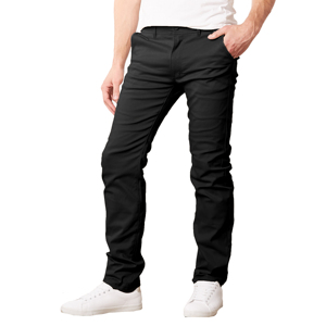 2-Pack Assorted <b>Mens</b> Midweight Denim Straight Colored Wash Solid <b>Stretch</b> Autumn Chino Uniform Work Pants (31 Inseam) - Product Image 1