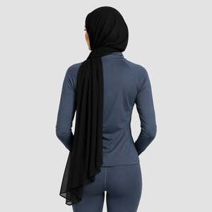Voile et masque de protection solaire GAI Basic Black Hijab - Product Image 2