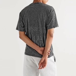 T-shirt grande taille délavé à l'acide avec logo personnalisé pour hommes t-shirts délavés à l'acide fabricant pakistanais - Product Image 5