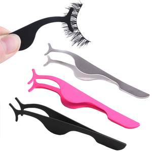Wholesale Custom Logo Stainless Steel <b>Eyelash</b> Extension Tweezers Private Label <b>Beauty</b> <b>Tool</b> Applicator - Product Image 1