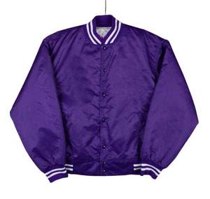 2025 Breathable Stylish Outerwear High Quality Satin <b>Varsity</b> <b>Jacket</b> Premium Quality Wholesale <b>Jacket</b> For Men - Product Image 1