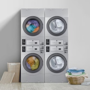 Best Quality <b>Electric</b> Automatic Twin Tub 7cu. Ft.27" DLHF0817GC2FMI FrontLoad Commercial <b>Dryer</b>-Coin Operated - Product Image 1