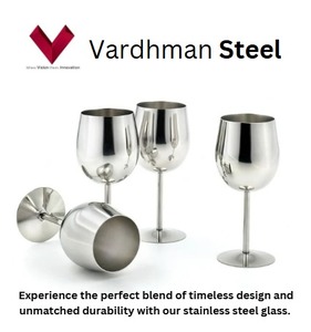 Vente à forte demande Verre à vin en métal, savourez la sophistication incassable, élégante et parfaite pour toutes les occasions. Verre à vin en acier - Product Image 2