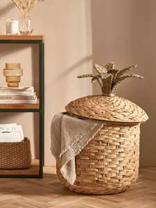 Panier de rangement en jacinthe d'eau tressé à la main, panier de rangement artisanal, vente en gros, écologique, fabriqué par VGreenArt du Vietnam - Product Image 5