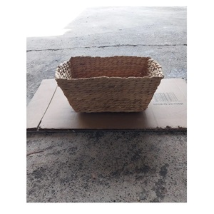 Cajas de almacenamiento de diseño Vintage ecológicas clásicas, contenedores cuadrados de jacinto de agua, contenedores multifunción, cestas rectangulares para almacenamiento - Product Image 2