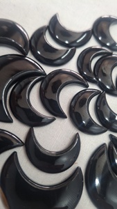 Piedra Preciosa de Ónice Negro Natural de Excelente Calidad, Forma Hecha a Mano, Brillo Fino, SYGEMS para la Fabricación de Anillos - Product Image 3