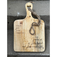 ROYAL HOME COLLECTION Modern Luxe Mango Houten Snijplank met Hartvormig Handvat 1,5 cm Dik Vaatwasserbestendig - Huwelijksjubileum Cadeau