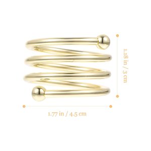 Servilleteros de alambre de Metal electrochapado en oro ajustable, servilletero para vacaciones, vajilla de Halloween, regalos para fiestas - Product Image 1