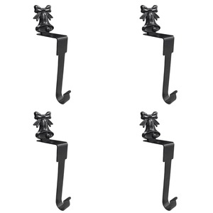 Elegante soporte de calcetín de Navidad de Metal dorado para chimenea Mantel Holiday Colgador decorativo Árbol de exhibición - Product Image 1