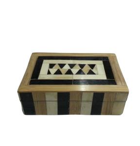 Joyero de mujer Premium hecho a mano organizador de almacenamiento decorativo hecho de cuerno puro - Product Image 1