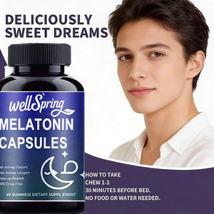 Cápsulas Veganas de Melatonina para Dormir, Sabor a Bayas, Natural, Sin OMG, Sin Fármacos, para Adultos, para Dormir Rápido y Despertar Revitalizado - Product Image 4