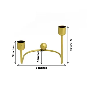 High Quality Handmade Metal in Iron Creative Light Gold Plating <b>Candle</b> Holder Innovative Home Decoration <b>Candle</b> <b>Mold</b> - Product Image 3