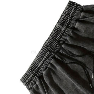 Bermudas de algodón 100% al por mayor para hombre, pantalones cortos informales con protección UV y lavado ácido con bordado personalizado - Product Image 5