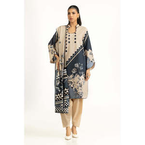 Conjunto de Traje de 3 Piezas con Estampado Khaddar para Mujer IUSTKSD-1106 - Product Image 5
