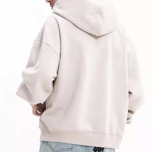 Jersey de algodón 100% para hombre, French Terry Sudadera con capucha de gran tamaño, hombro caído, dobladillo doble, Sudadera con capucha de invierno, estilo de primavera - Product Image 2