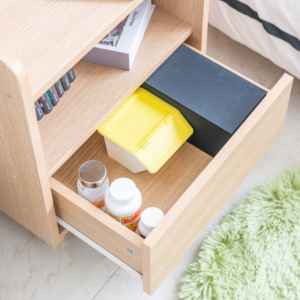 Modern DIY <b>Small</b> <b>Table</b> for Bedroom Minimalist Japanese Design with <b>Storage</b> Feature - Product Image 4