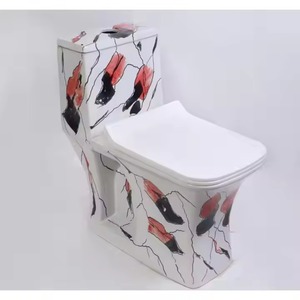 Nouveau design personnalisable S-Trap en céramique WC monobloc toilette-sanitaire pour les projets de construction commerciale et les toilettes d'hôtel - Product Image 3