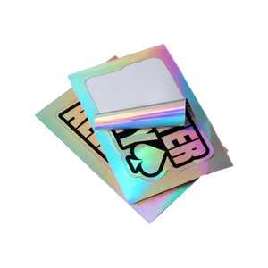 Hologram <b>Vinyl</b> Kiss Cut <b>Stickers</b> Custom UV Proof Waterproof Scratchproof 100pcs for Hard Hats Helmets Bicycles Outdoor - Product Image 2