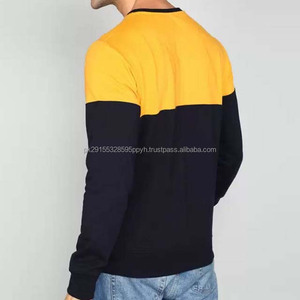 Nueva sudadera de 2 tonos para hombre de la mejor calidad al por mayor 100% algodón hecho precio barato tamaño disponible sudaderas de invierno básicos - Product Image 2