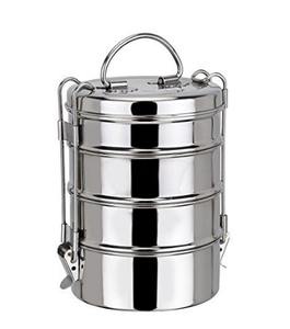 2025 articles de vente chauds bureau hôtel qualité en acier inoxydable déjeuner Clip 8*4 plaine Tiffin compartiment Durable alimentaire pince de verrouillage - Product Image 1