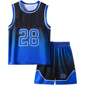 Vente en gros d'uniformes de basket-ball d'équipe personnalisés uniformes de conception personnalisée ensembles d'uniformes de basket-ball 100% polyester à séchage rapide de bonne qualité - Product Image 1