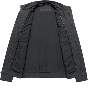 Veste matelassée en jean pour femme, tissu uni respirant et à séchage rapide, élégante et tendance pour l'hiver - Product Image 4