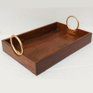 Plateau de service rond en bois de qualité supérieure avec un design intemporel pour tous les jours, disponible à un prix abordable pour l'exportation en gros - Product Image 4