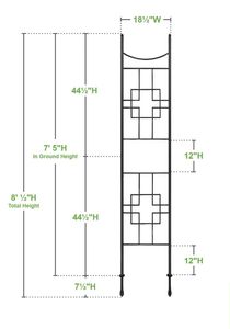 Clôture de jardin en fer forgé moderne de haute qualité, treillis de sécurité, revêtement en poudre, 8 pieds, solutions d'intimité élégantes et écologiques - Product Image 3