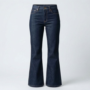 <b>Women's</b> Denim Cotton Bootcut <b>Jeans</b> Trendy Denim Pants Fashionable And Manufacture Casual Street Wear Top <b>Jeans</b> Pant Premium - Product Image 1