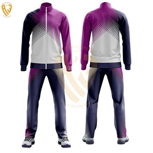 Survêtements d'hiver pour hommes à manches longues, respirants et résistants, avec logo personnalisé, ensembles de style uni 100 % coton - Product Image 2