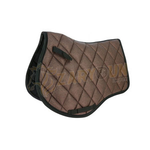 Almohadillas para SILLÍN de doma azul marino con purpurina, forro de tela de espuma de 19MM de alta calidad, para saltar, montar a caballo, MOQ bajo, precio al por mayor - Product Image 4