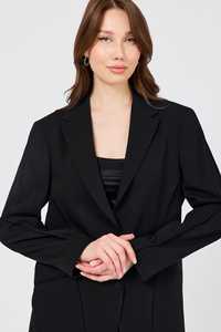 Ensemble de costume noir pour femmes de qualité supérieure avec blazer et pantalon à épaules cloutées pour femmes vêtements de bureau tissés de luxe/prêt-à-expédier - Product Image 2