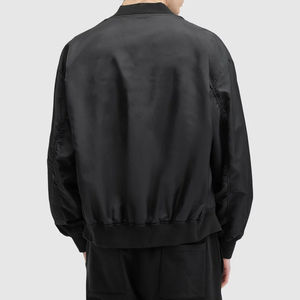 Blouson d'aviateur pour hommes de haute qualité, décontracté, coupe ajustée, avec style baseball, mode automne, service OEM personnalisé - Product Image 2