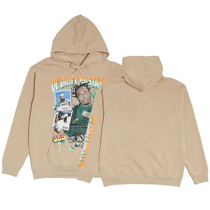 Vêtements pour hommes de haute qualité, sweat-shirt imprimé surdimensionné personnalisé dans un style hip-hop ample, 100% coton pour l'automne - Product Image 1