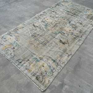 พรมวินเทจลายสัตว์สีเทา ขนาด 4x4.3 ฟุต สไตล์ตุรกี - Product Image 4