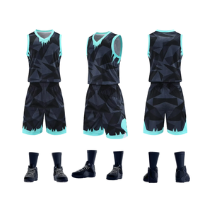 Uniforme de baloncesto para hombre, camiseta y pantalones cortos de secado rápido, transpirables, ligeros, ropa deportiva atlética para entrenamiento de equipo, partidos y rendimiento. - Product Image 1