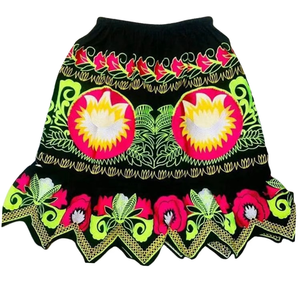 Jupes brodées de haute qualité personnalisées pour femmes, vente chaude, streetwear, jupes brodées 100% coton pour femmes - Product Image 1