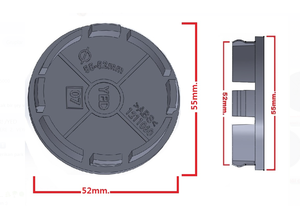 ศูนย์กลางล้อ52มม. รูทุกขนาด - Product Image 2