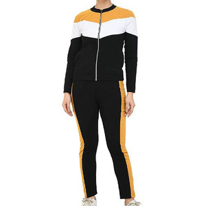 OEM logotipo personalizado Panel frontal estilo mujer Joggers mujer 2 piezas chándal venta al por mayor Jogger Sudadera con capucha chándal 100% algodón - Product Image 5