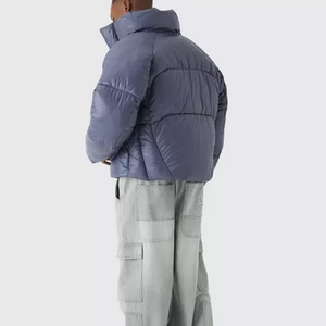 Chaqueta de Plumón para Hombre de Talla Grande, Diseño Nuevo, Personalizada, Cuello Alto, Reversible y Resistente al Viento, Venta al por Mayor, Alta Calidad, OEM de Invierno - Product Image 3