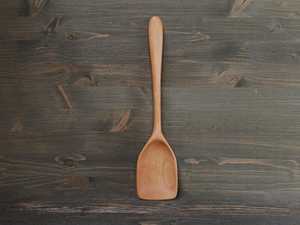 Espátula de madera Mango largo Espátula de cocina Utensilios de cocina Al por mayor Grabado - Product Image 6