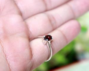 Anillo de Plata de Ley 925 con Piedra Preciosa Natural, Chapado en Rodio, Joyería Moderna, Regalo para Ella - Product Image 4