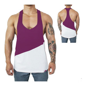 <b>Men's</b> Loose Fit Gym Fitness <b>Singlet</b> Vest Breathable Cotton Polyester Knitted Tank Top Breathable Comfortable and Stylish - Product Image 3