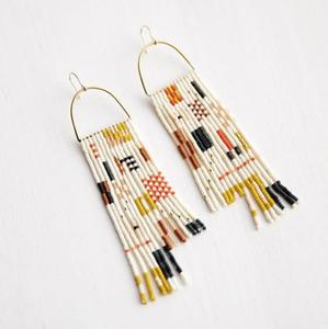 Pendientes bohemios con cuentas de cristal hechos a mano para mujer-Joyería de boda y aniversario de alta calidad - Product Image 4
