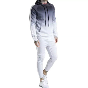 Chándales personalizados de alta calidad para hombres Chándal de hombre con combinación de colores ajustados a la moda para ropa de entrenamiento Spandex - Product Image 1