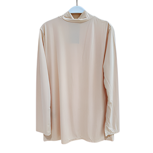 Camiseta informal Deandra para mujer con manga larga y cuello de tortuga, parte superior de LICRA de nailon suave y duradera, respetuosa con el medio ambiente - Product Image 1