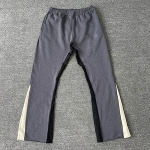 Custom High Quality 100% Cotton Spray <b>Paint</b> Jogger Men Street Wear Cool Hip-Hop Raw Edge Flared Sweatpants - Product Image 3