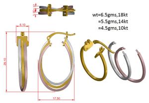 Pendientes de Diamantes Rikhava de Lujo en Oro Blanco de 14K con Certificación IGI para Mujer - Diseño Moderno para Boda, Compromiso y Aniversario - Product Image 5