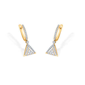 Pendientes de Moda para Mujer - Triada Urbana con Oro y Diamantes - Product Image 4