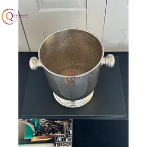 ถังแช่ขวดไวน์สไตล์วินเทจถังใส่น้ำแข็งสำหรับบาร์น้ำแข็งถังเก็บเครื่องดื่มเบียร์สีเงินสแตนเลสขัดเงา - Product Image 5